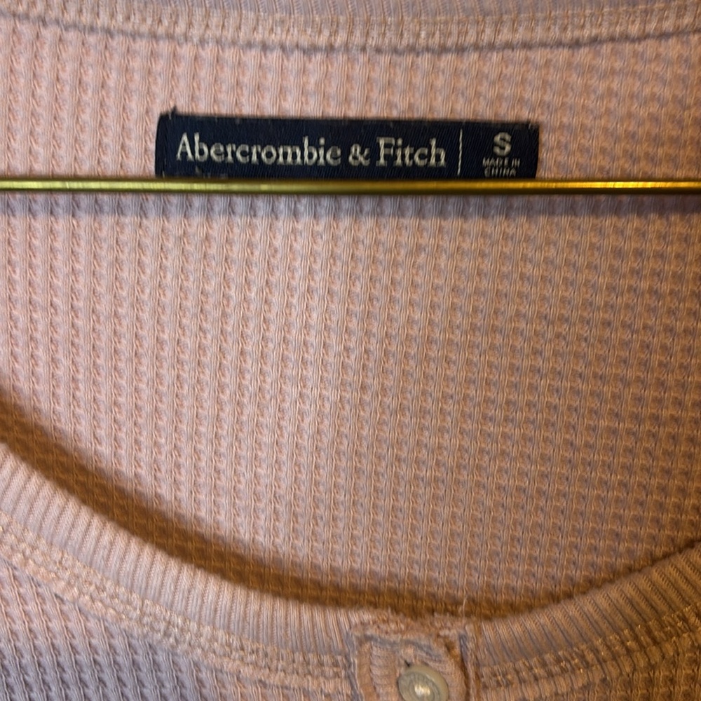 Abercrombie & Fitch pale pink thermal top - Picture 5 of 5